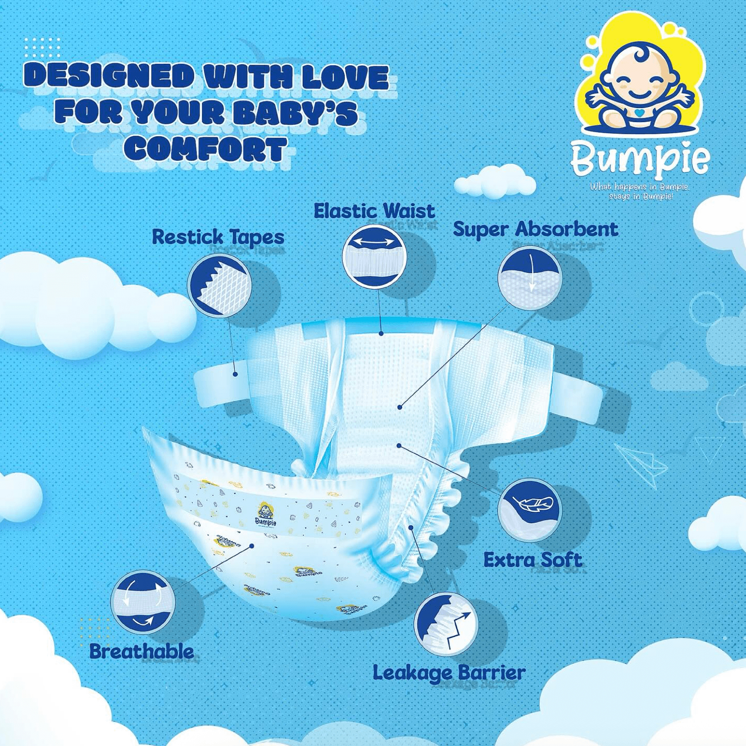 Bumpie diapers pack
