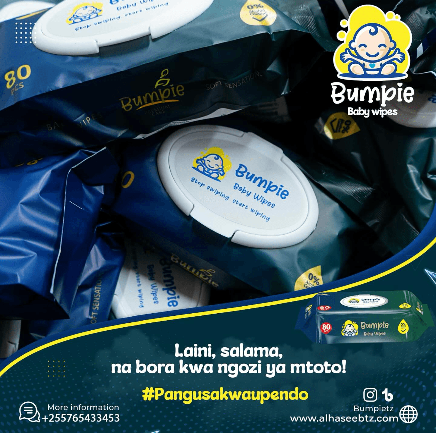 Bumpie wet wipes visual