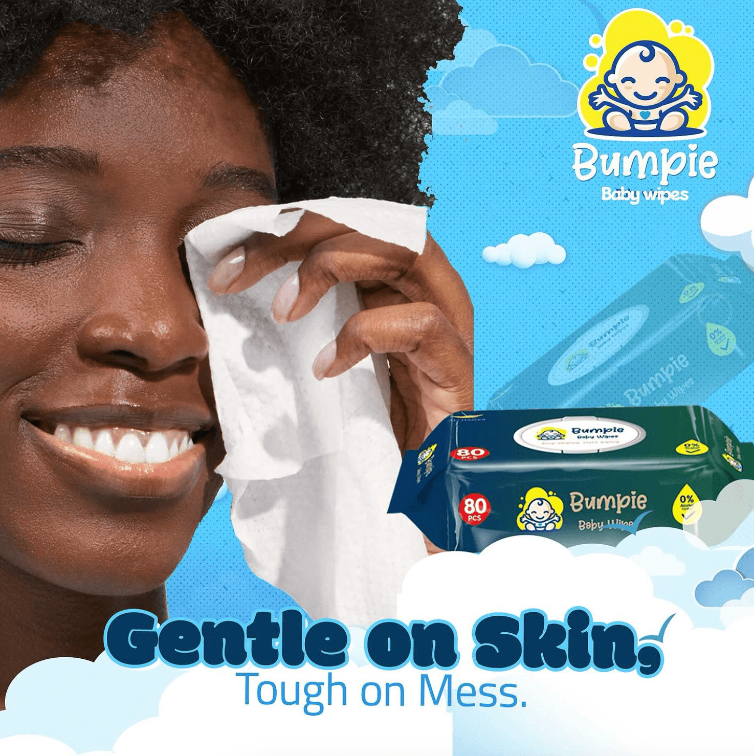 Bumpie wet wipes pack